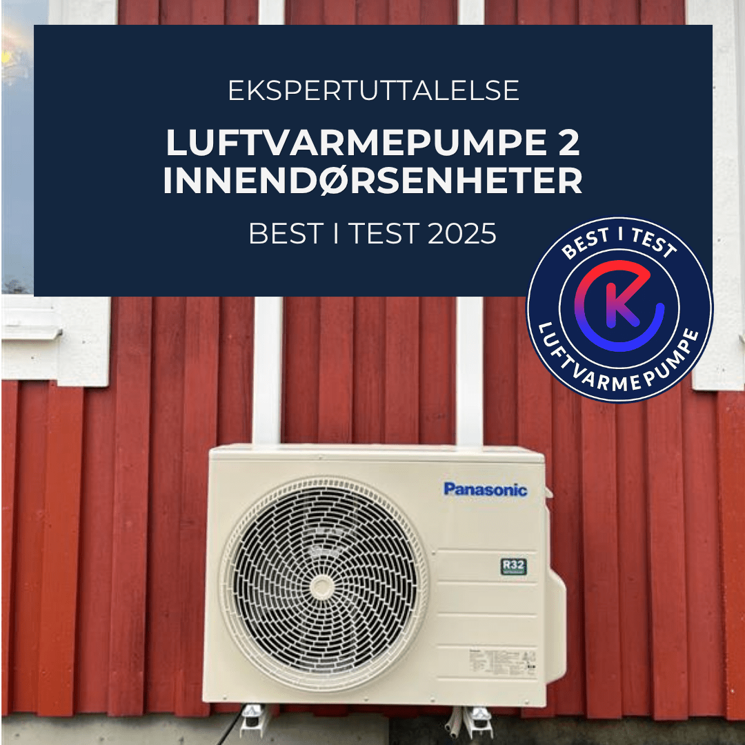 Luftvarmepumpe 2 innendørsenheter best i test 2025 – Ekspertuttalelse - KlimaTime.no