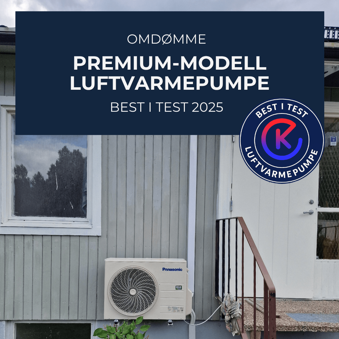 Luftvarmepumpe Premium-modell  best i test 2025 - Omdømme - KlimaTime.no