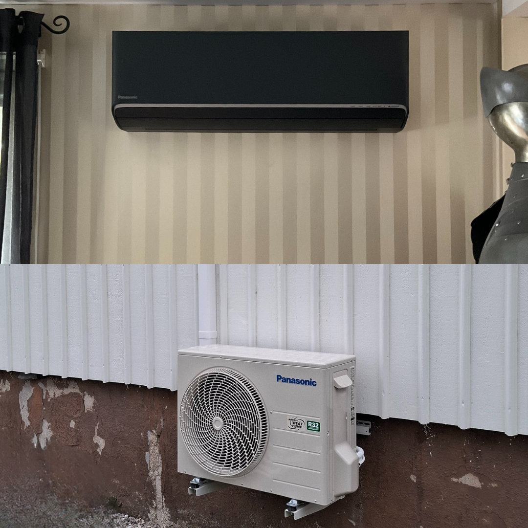 Installasjon av varmepumpe Svart Panasonic Villa